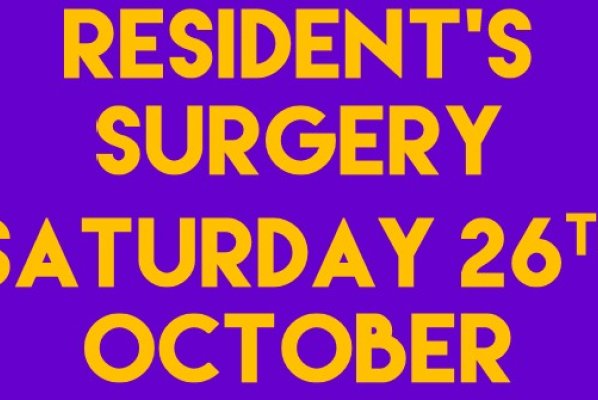 Resident’s Surgery Saturday 26th October